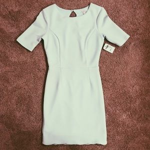 Light blue scallop cut dress